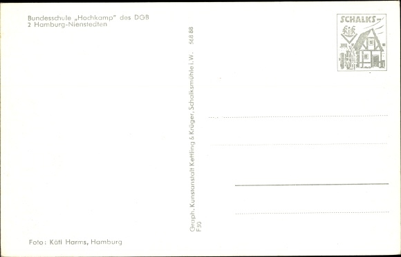 PC Hamburg Altona Nienstedten, Federal School Hochkamp of the DGB