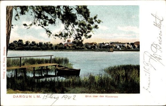 Postcard Dargun in Mecklenburg, Klostersee