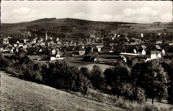 Postcard Arzberg in the Fichtelgebirge Upper Franconia, general view