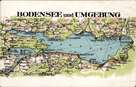 Mapy KP Bodensee, Konstancja, Friedrichshafen, Lindau, Romanshorn, Bregencja