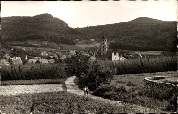 Ak Pommelsbrunn in Mittelfranken, Kirchturm
