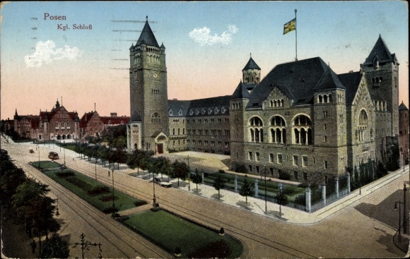 Postcard Poznań Poznan, Royal Castle