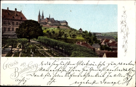 Postcard Bamberg in Upper Franconia, Michaelsberg