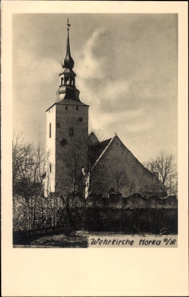 Photo by Postcard Horka Sachsen, Wehrkirche