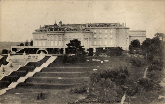 Postcard Rochefort en Yvelines, castle, gardens
