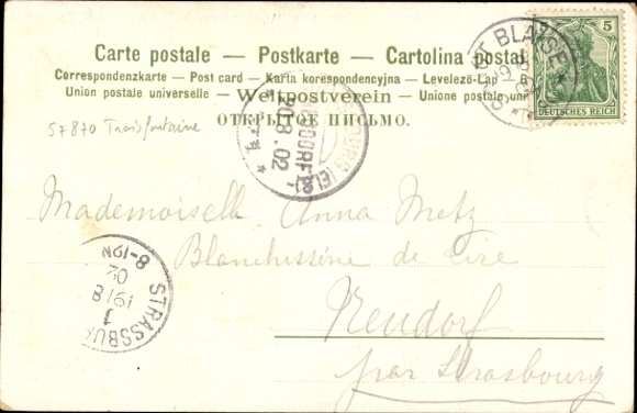 Kunstenaar Ak Lutzelbourg Lorraine Moezel, bergwanden, Alverschwiller, Sarrebourg, Donon