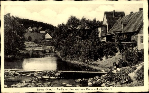 Postcard fir Oberharz am Brocken, An der warme Bode, Jägerborn