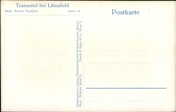 Postcard Lilienfeld in Lower Austria, Traisental, Winter, Vienna Prealps