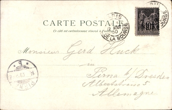 Postcard Paris, Exhibition 1900, The Palace of Electricity