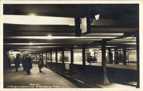 Ak Berlin Schöneberg, Untergundbahnhof Wittenberg-Platz