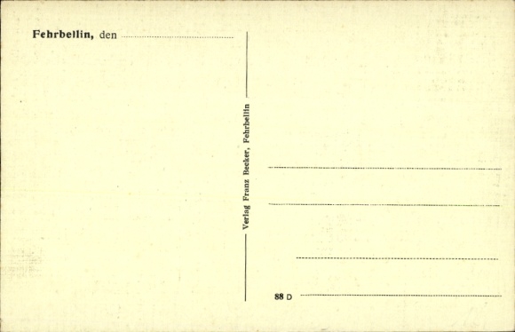 Postcard Fehrbellin in Brandenburg, Kurfürstenstraße