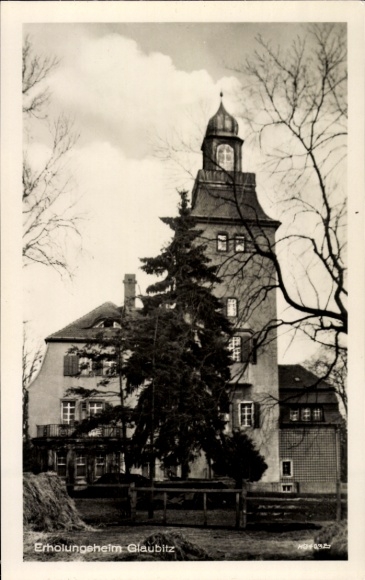 Postcard Glaubitz an der Elbe, recreation home, Gasthof Wolf
