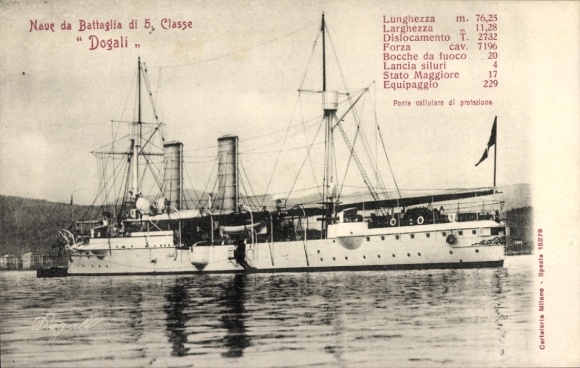 Ak Kriegsschiff, Schlachtschiff Dogali