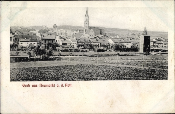 Postcard Neumarkt Sankt Veit an der Rott Upper Bavaria, general view