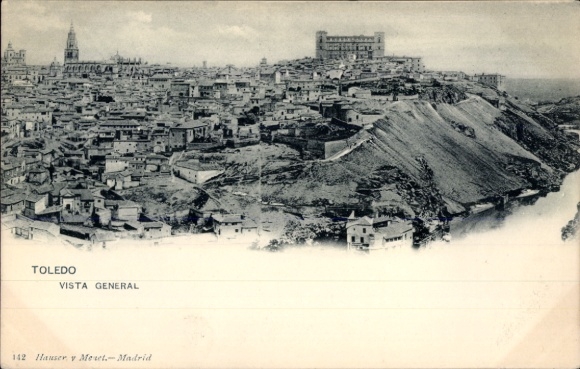 Postcard Toledo Castilla La Mancha Spain, general view
