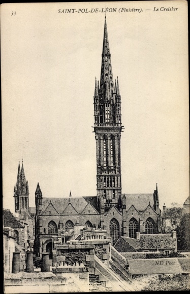 Postcard Saint Pol de Leon Finistère, Le Creisker