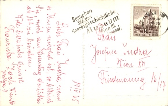 Postcard Vienna 15. Rudolfsheim Fünfhaus Austria, Westbahnhof, street side, trams