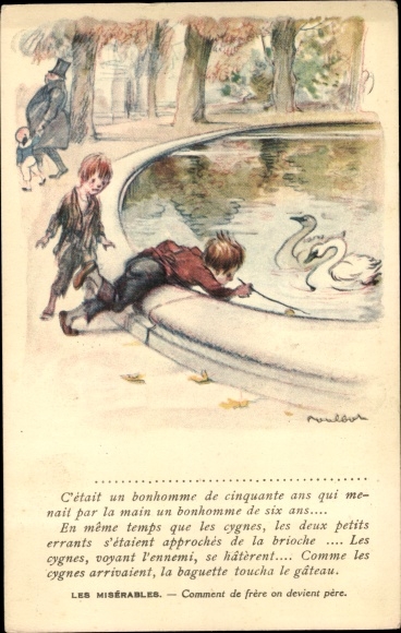 Artist PC Poulbot, Francisque, Les Miserables, Comment de frere on devient pere