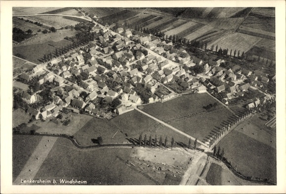 Ak Lenkersheim Bad Windsheim in Mittelfranken, Fliegeraufnahme