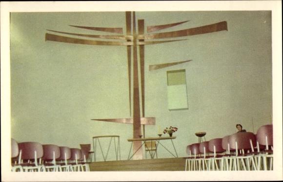 Postcard Bruxelles Brüssel, Exposition, World Expo, Weltausstellung 1958, Eglises Protestantes