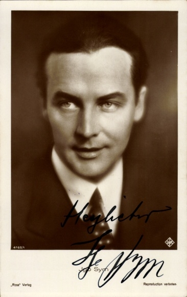 Ak Schauspieler Igo Sym, Portrait, Autogramm