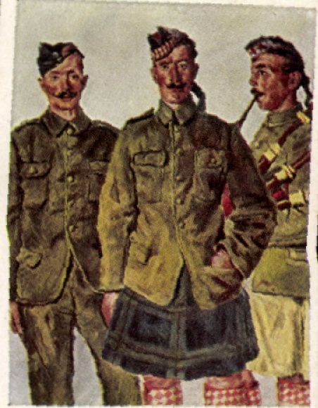 Collector's picture The World War, appendix Our opponents, No. 257 Scots and Irish