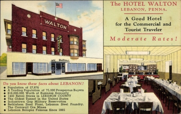 Ak Lebanon Pennsylvania USA, Hotel Walton