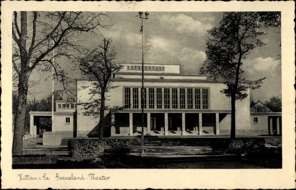 Ak Zittau in Sachsen, Grenzland Theater