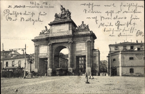 Ak Madrid Spanien, Puerta de Toledo
