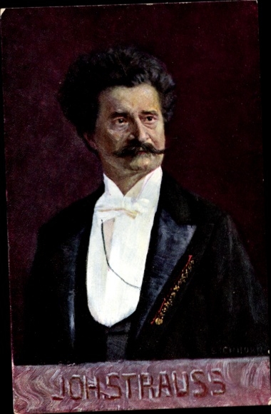 Artist Postcard Composer Johann Strauss, portrait