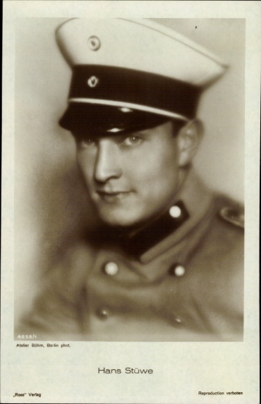 Ak Schauspieler Hans Stüwe, Portrait in Uniform, Ross Verlag 4658 1