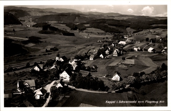 Postcard Kappel Lenzkirch in the Black Forest, aerial photograph