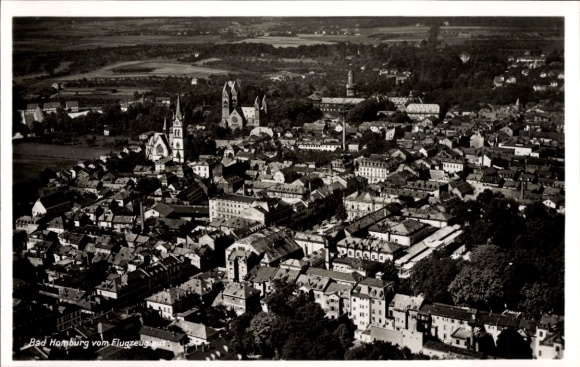 Postcard Bad Homburg vor der Höhe Hessen, aerial photograph