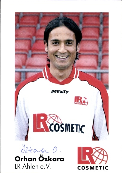 Autogrammkarte Fußballer Orhan Özkara, Rot Weiss Ahlen, Autogramm