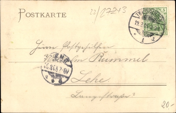 Postcard Holtorf Colnrade in Lower Saxony, imperial monument, inn to the German Emperor, dairy