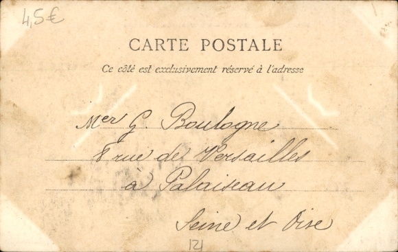 Postcard Montfort l'Amaury Yvelines, L'Eglise et le Cimetiere
