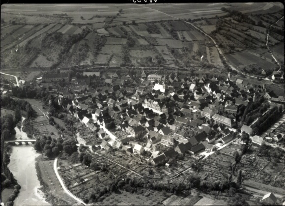 Photo Röttingen an der Tauber Lower Franconia, aerial photograph