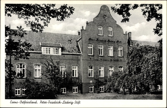 Postcard Esens in Lower Saxony, Peter Friedrich Ludwig Stift
