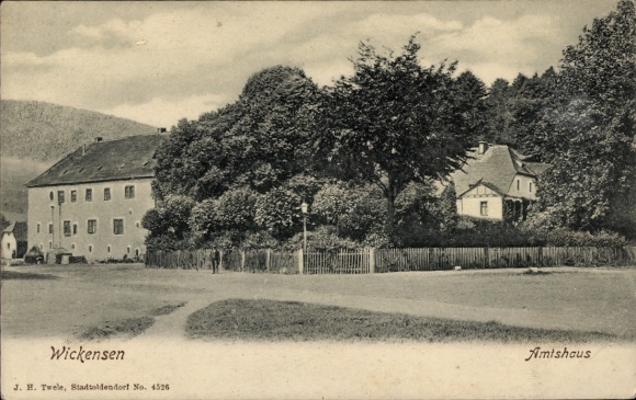 Ak Wickensen Eschershausen Niedersachsen, Amtshaus