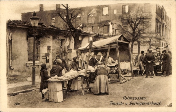 East Prussia Association, market, meat and poultry sales, East Prussia Aid