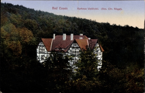 Ak Bad Essen in Niedersachsen, Kurhaus Waldhotel