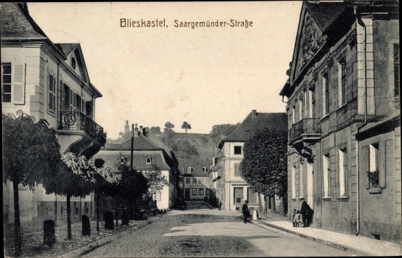 Postcard Blieskastel in Saarland, Saargemünder Straße