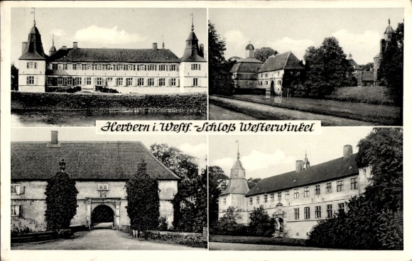 Postcard Herbern Ascheberg Westfalen, Westerwinkel Castle