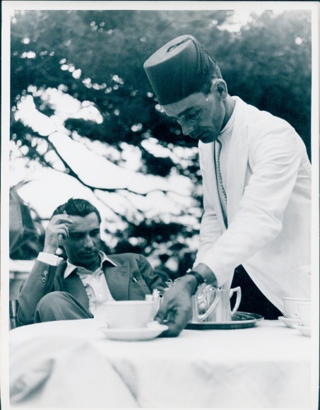 Photo film scene Tangier, the city with two faces, man in the café, Jordan J. von Boyadjieff