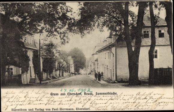 PC Ebersdorf Thuringia, road section