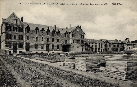 Postcard Verrières le Buisson Essonne, companies Vilmorin Andrieux et Cie