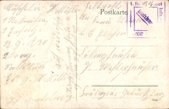 Postcard Saarlouis in Saarland, view into Schulstraße and Hohenzollernring