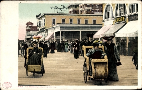 Postcard Atlantic City New Jersey USA, Boardwalk