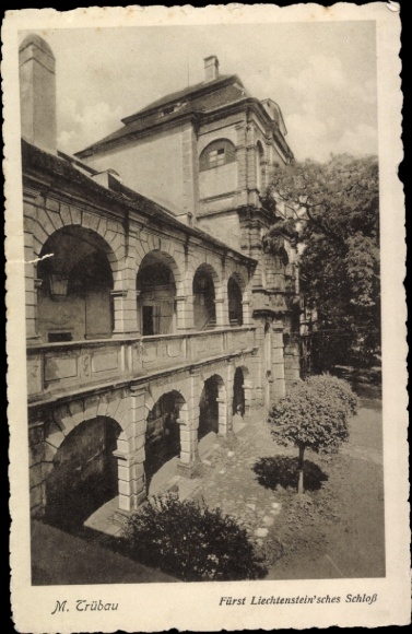 Ak Moravská Třebová Mährisch Trübau Region Pardubice, Fürst Liechtenstein'sches Schloss