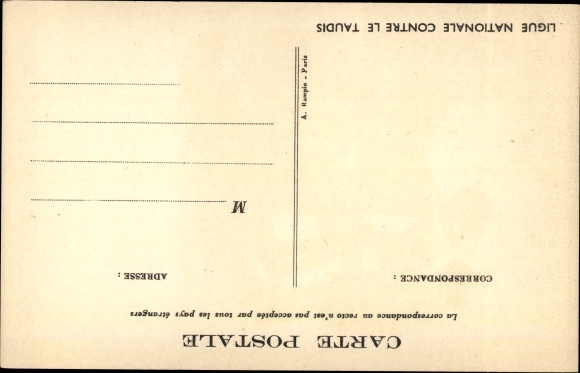 Artist Postcard Poulbot, Francisque, It&#39;s those of the first who are mouths, National League against slums